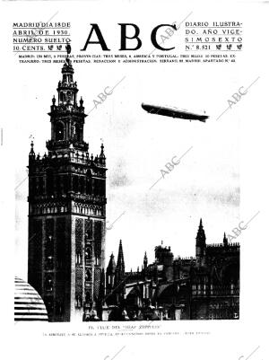 ABC MADRID 18-04-1930 página 1