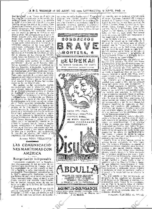 ABC MADRID 18-04-1930 página 11