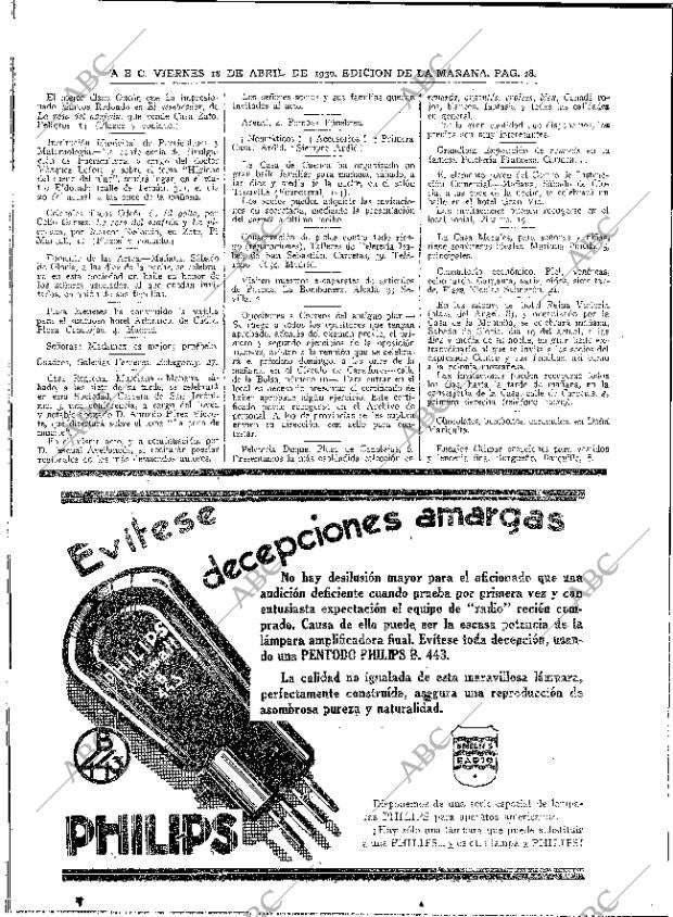 ABC MADRID 18-04-1930 página 28
