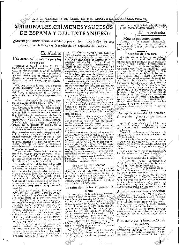 ABC MADRID 18-04-1930 página 33