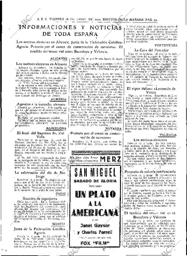 ABC MADRID 18-04-1930 página 35