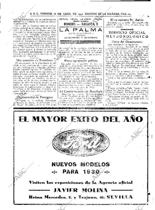 ABC SEVILLA 18-04-1930 página 22