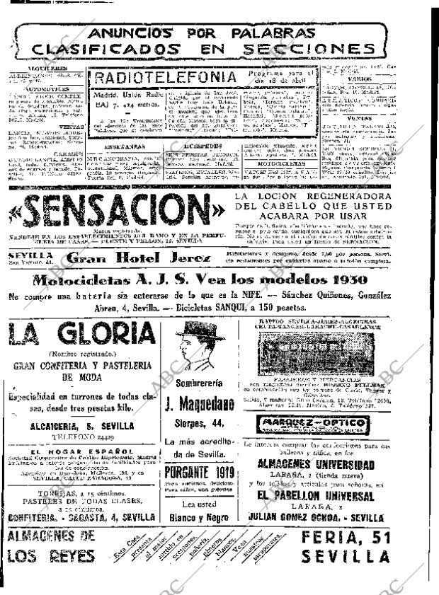 ABC SEVILLA 18-04-1930 página 33