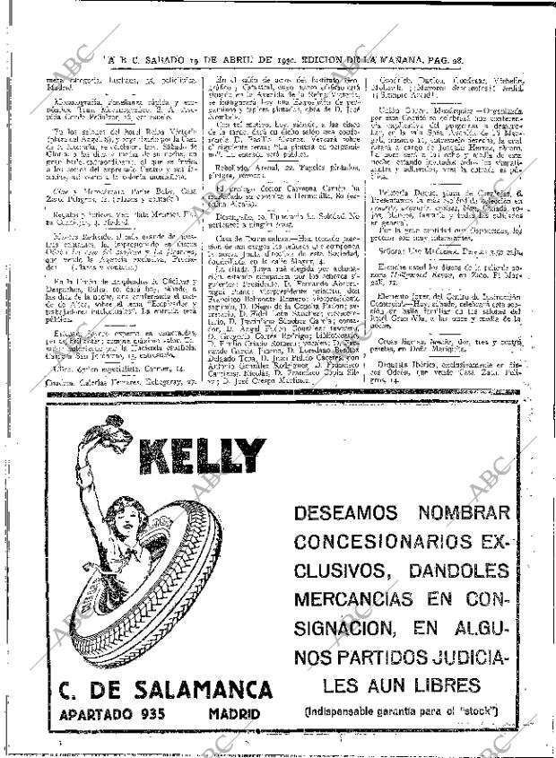 ABC MADRID 19-04-1930 página 28