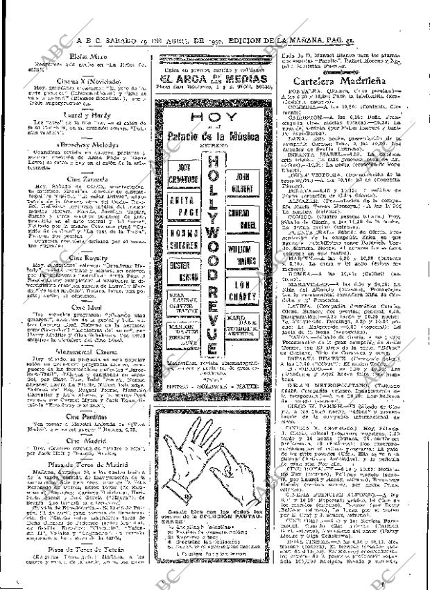 ABC MADRID 19-04-1930 página 41