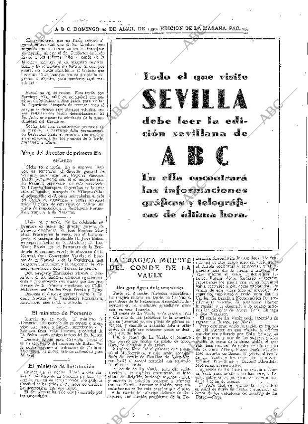 ABC MADRID 20-04-1930 página 25