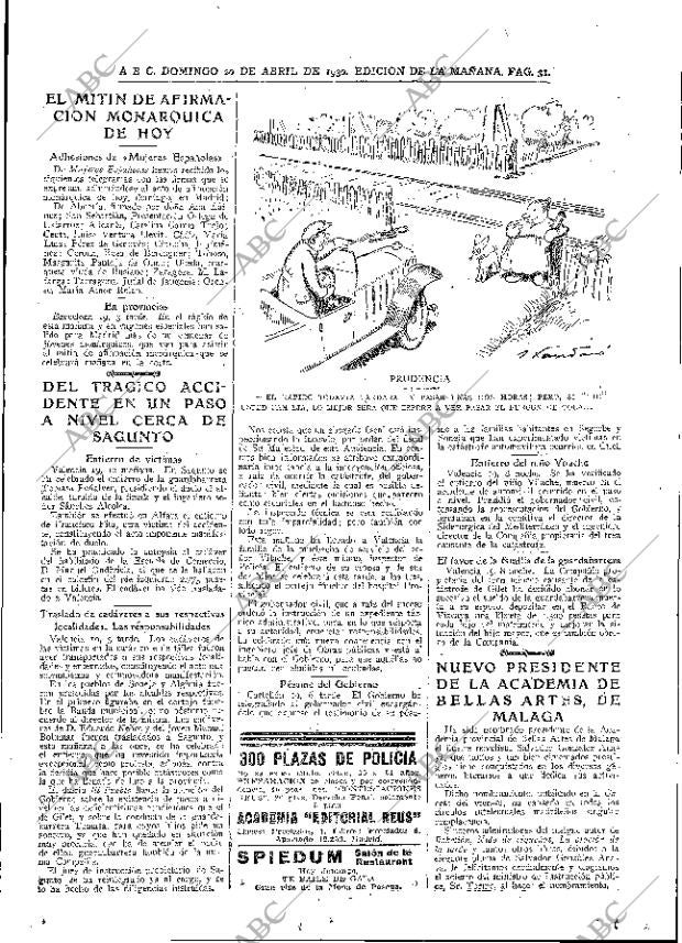 ABC MADRID 20-04-1930 página 31