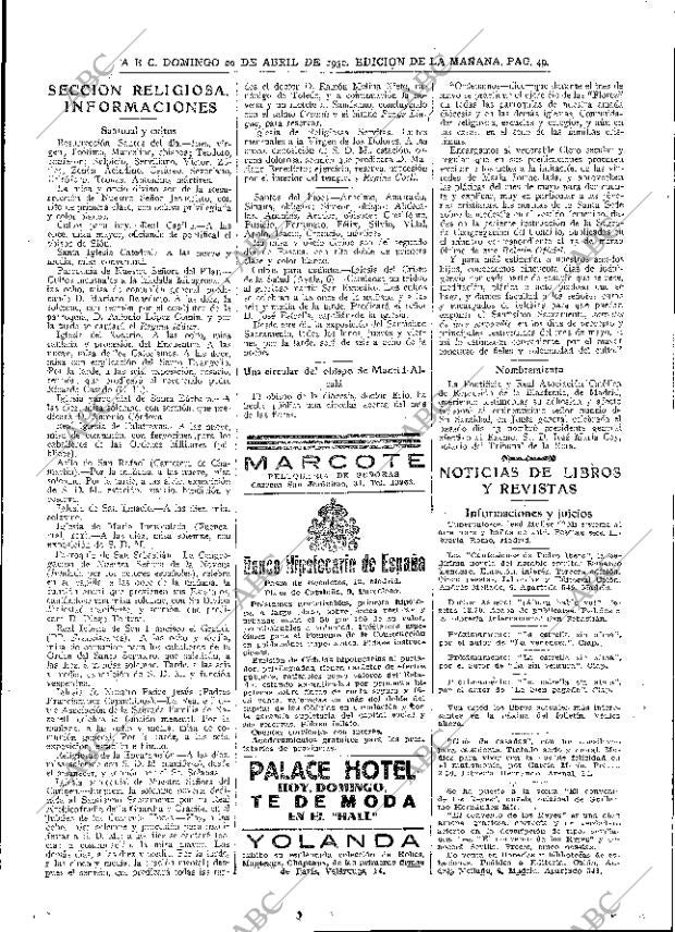 ABC MADRID 20-04-1930 página 49