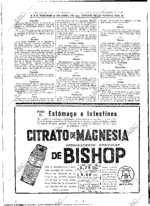ABC MADRID 20-04-1930 página 56