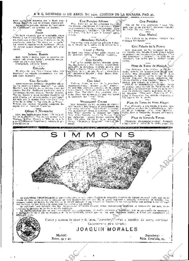 ABC MADRID 20-04-1930 página 57