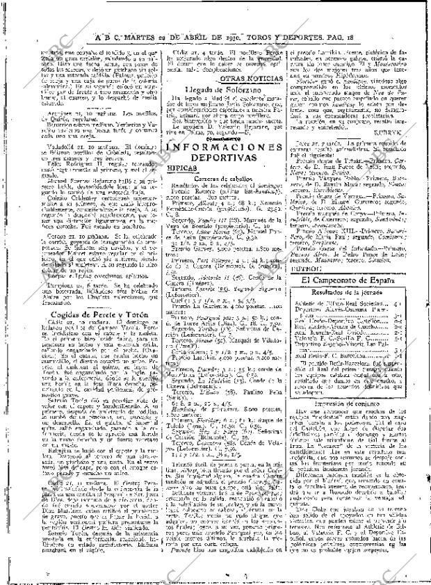 ABC MADRID 22-04-1930 página 18