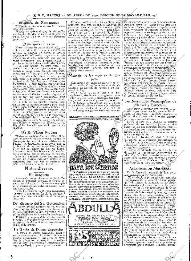 ABC MADRID 22-04-1930 página 29