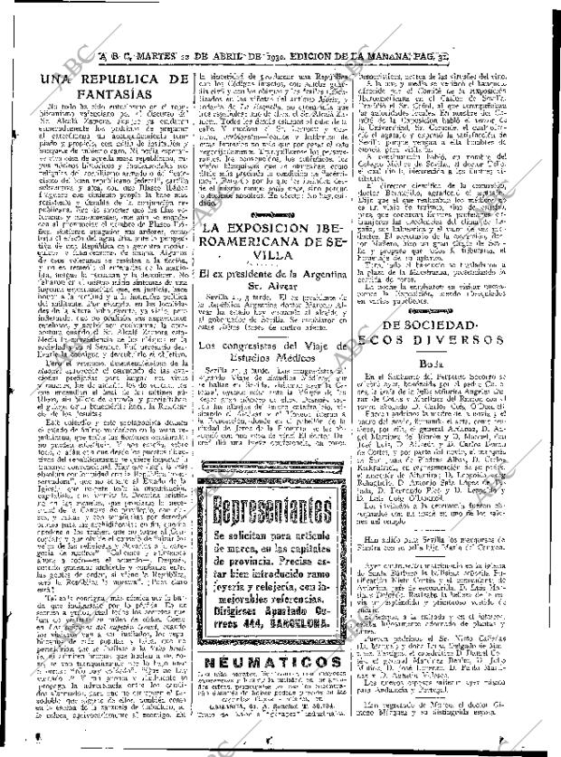 ABC MADRID 22-04-1930 página 31