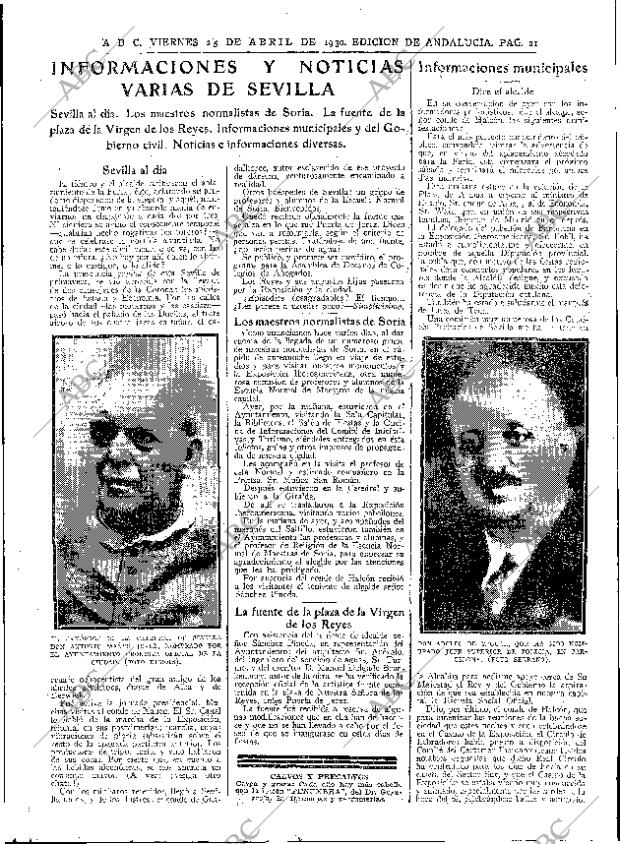 ABC SEVILLA 25-04-1930 página 21