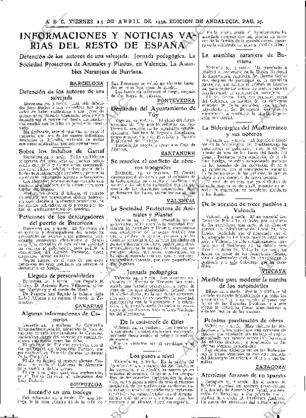 ABC SEVILLA 25-04-1930 página 27