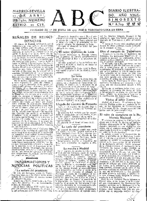 ABC SEVILLA 27-04-1930 página 23