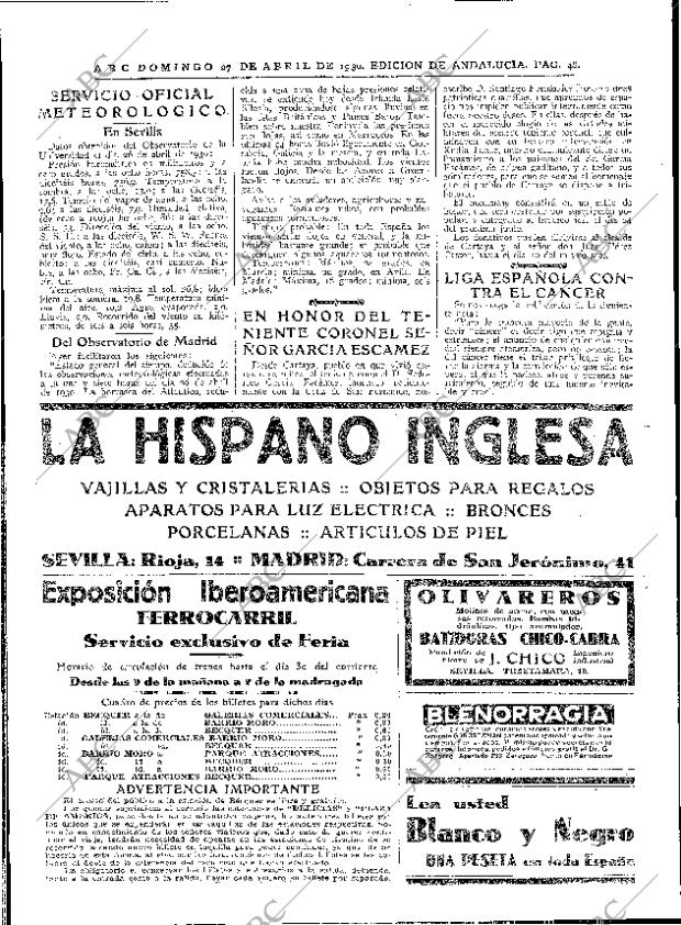 ABC SEVILLA 27-04-1930 página 48