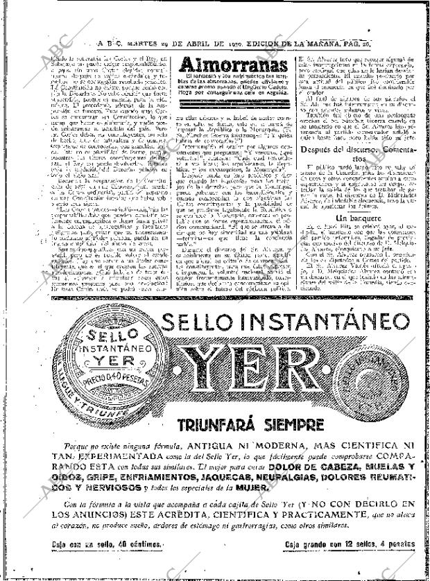 ABC MADRID 29-04-1930 página 26