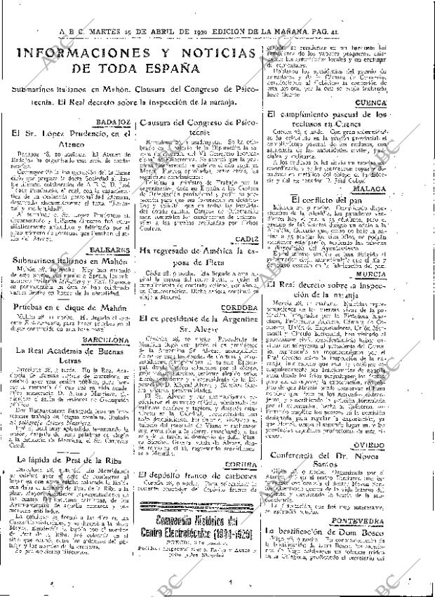 ABC MADRID 29-04-1930 página 41