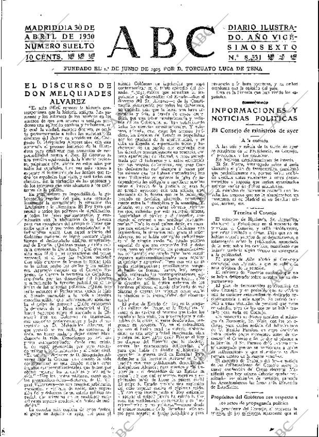ABC MADRID 30-04-1930 página 15