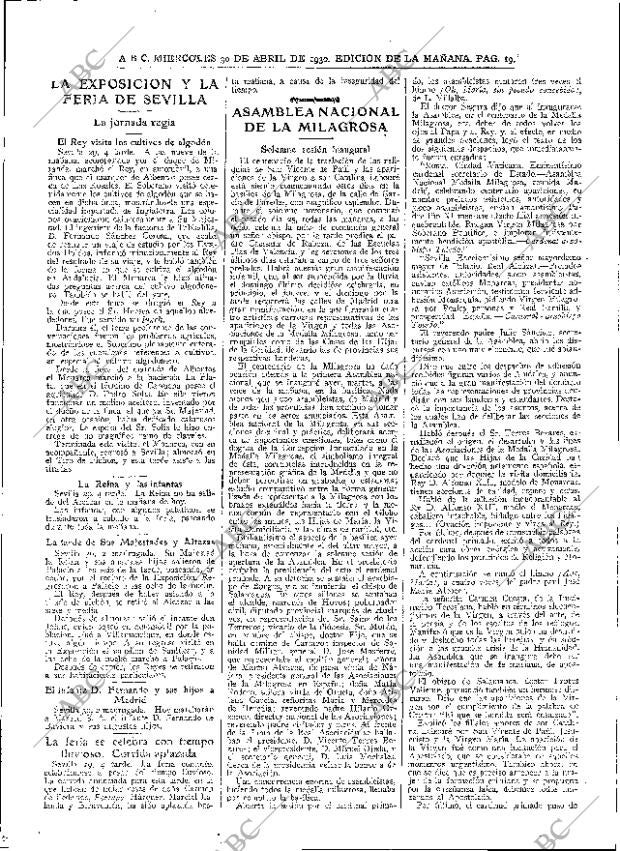 ABC MADRID 30-04-1930 página 19