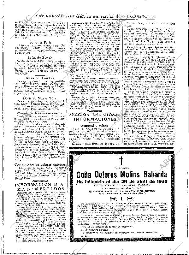 ABC MADRID 30-04-1930 página 36