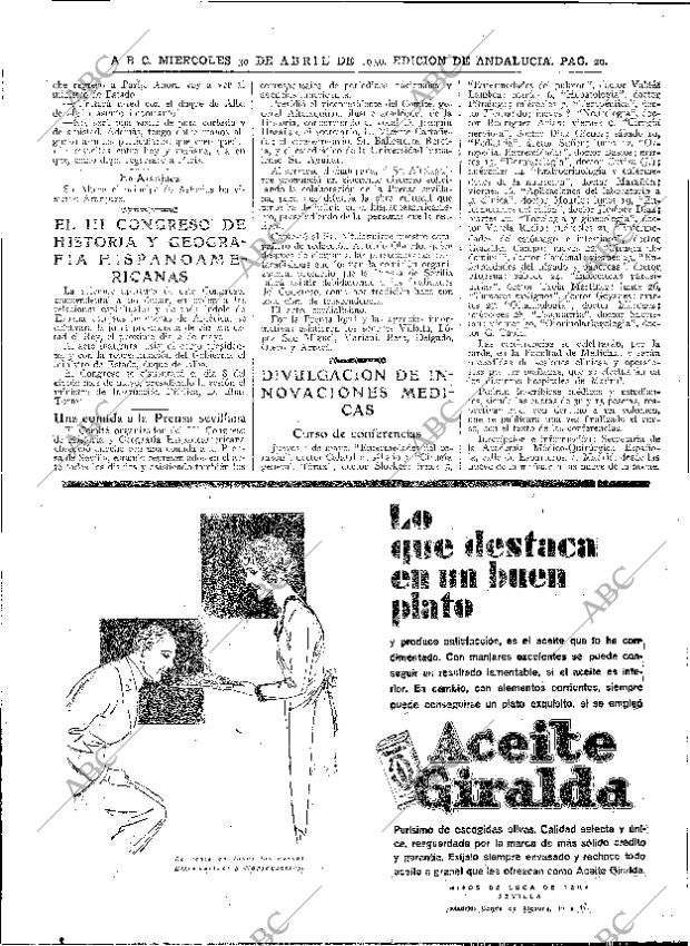 ABC SEVILLA 30-04-1930 página 16