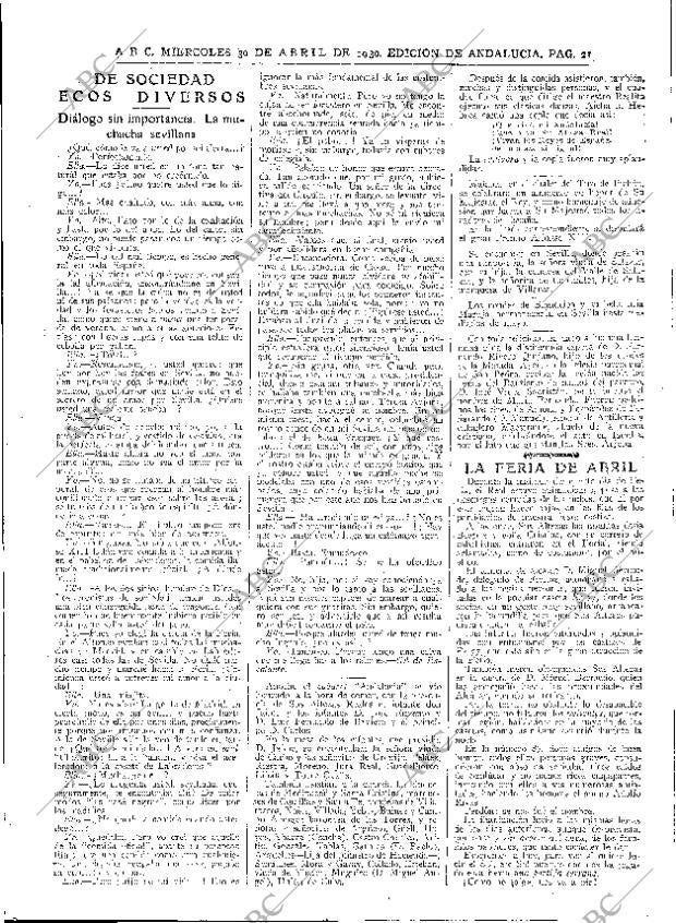 ABC SEVILLA 30-04-1930 página 17