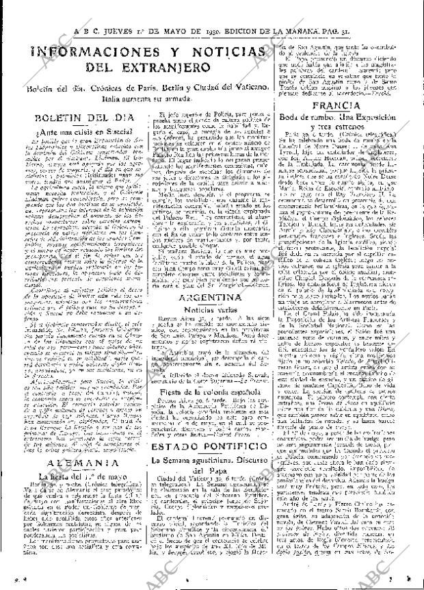 ABC MADRID 01-05-1930 página 31