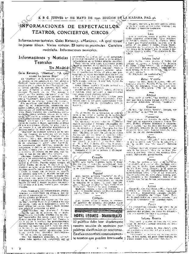 ABC MADRID 01-05-1930 página 38