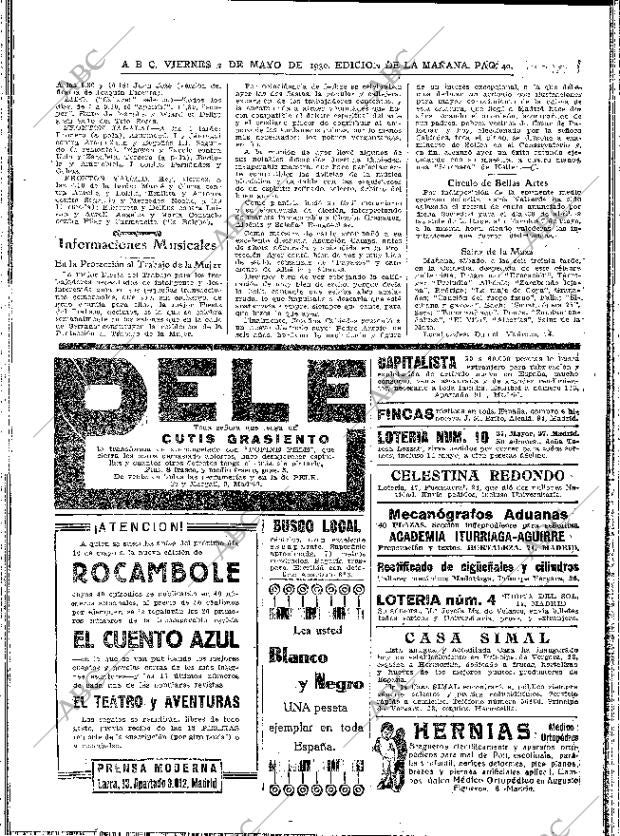 ABC MADRID 02-05-1930 página 40