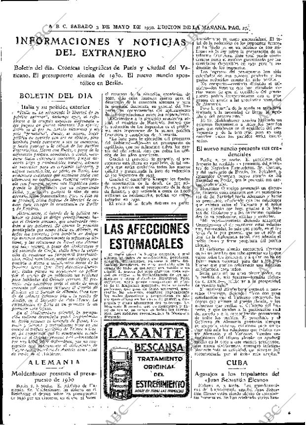 ABC MADRID 03-05-1930 página 27