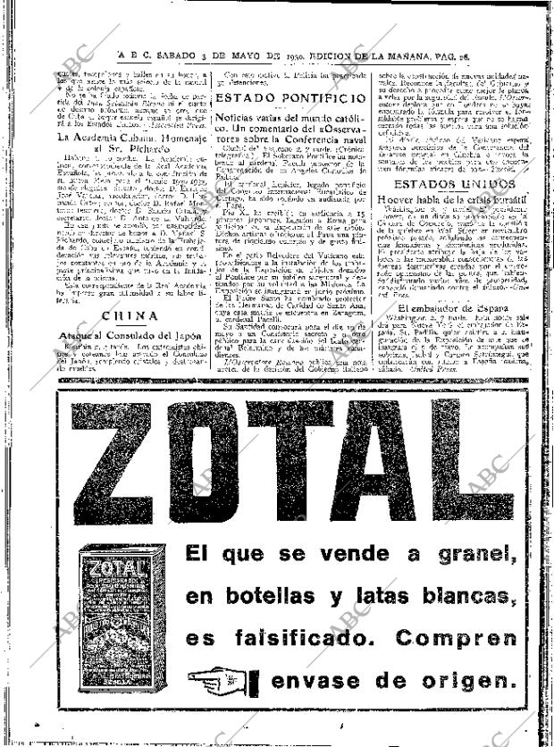 ABC MADRID 03-05-1930 página 28