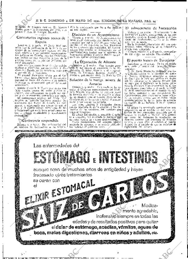 ABC MADRID 04-05-1930 página 24