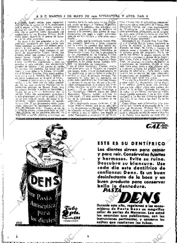 ABC MADRID 06-05-1930 página 8