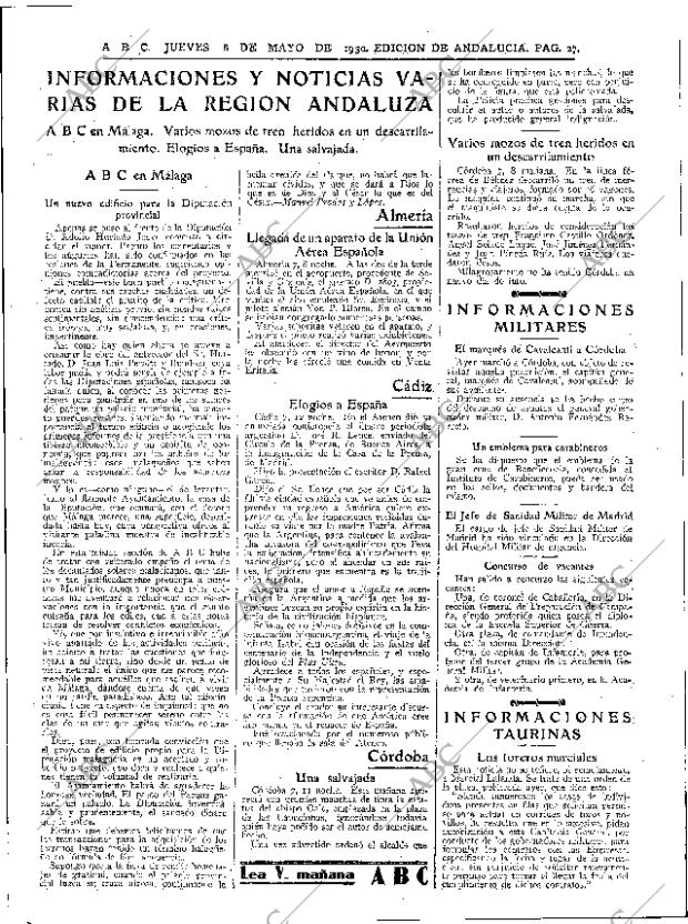 ABC SEVILLA 08-05-1930 página 27