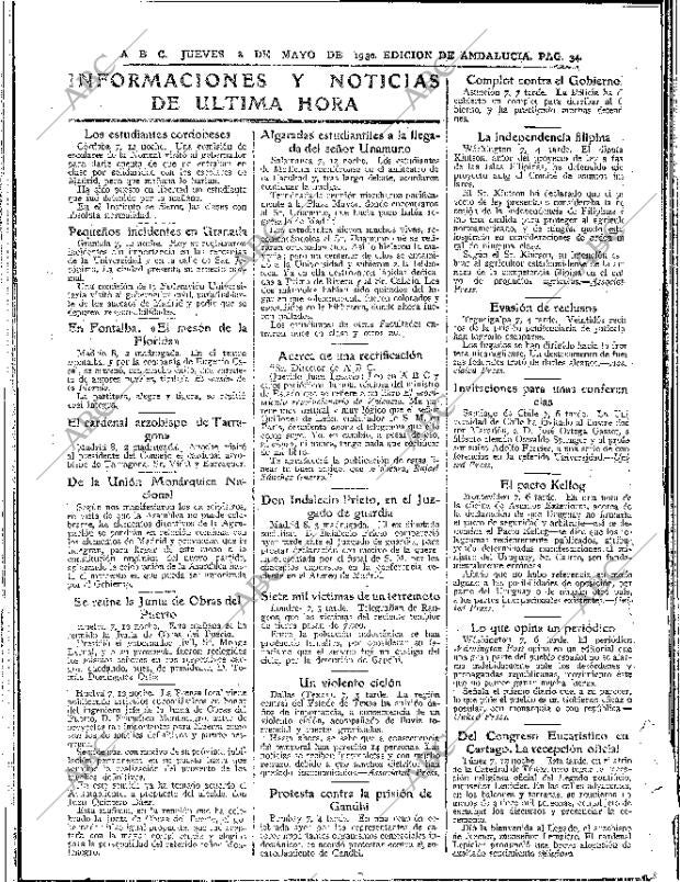ABC SEVILLA 08-05-1930 página 34