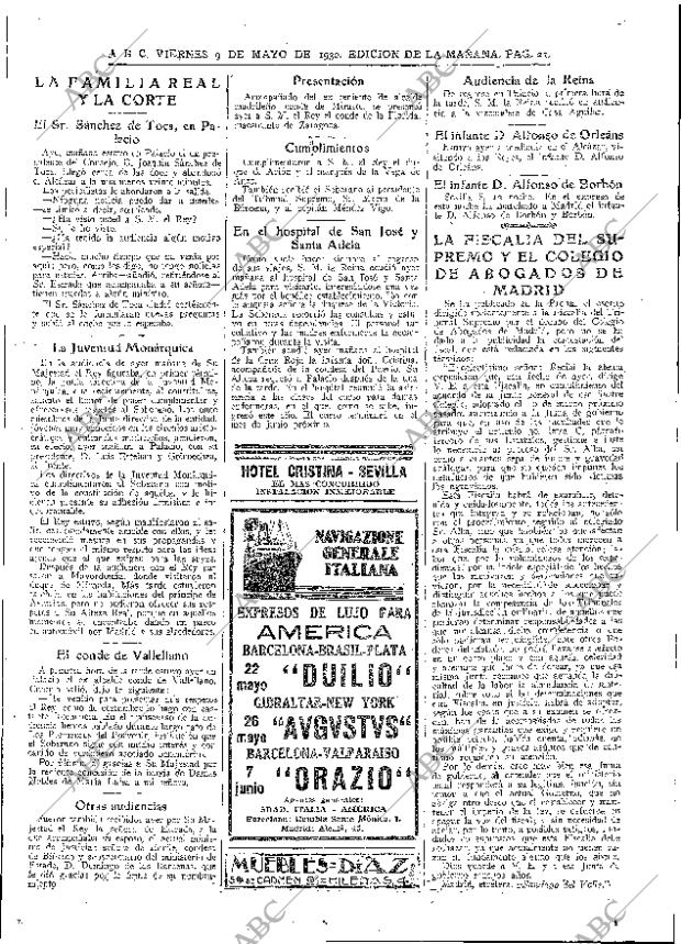 ABC MADRID 09-05-1930 página 21