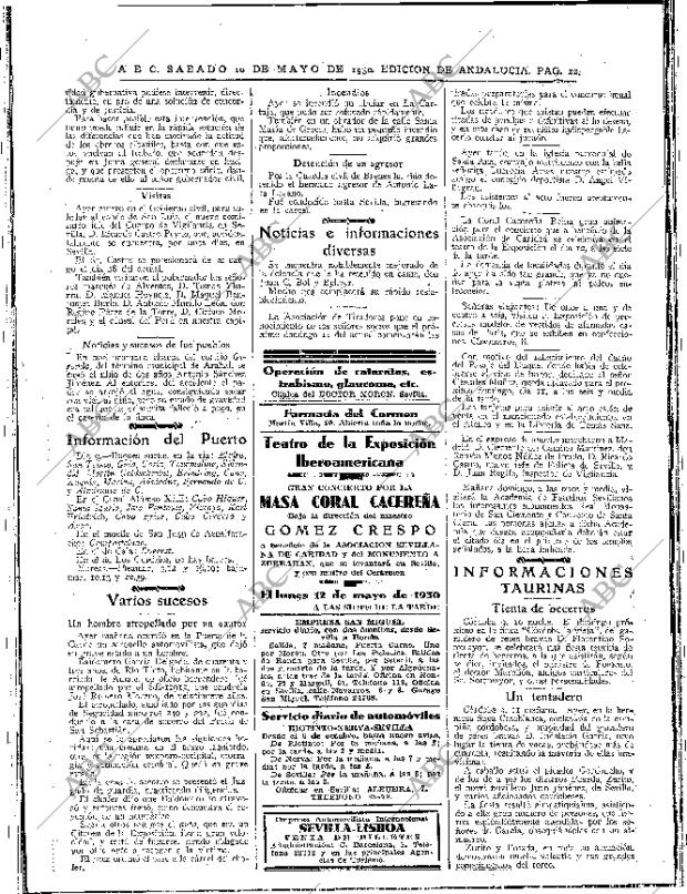 ABC SEVILLA 10-05-1930 página 22