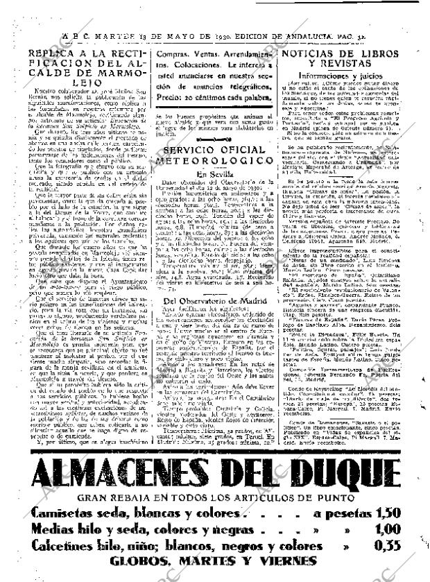 ABC SEVILLA 13-05-1930 página 32