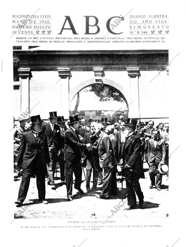 ABC MADRID 15-05-1930 página 1