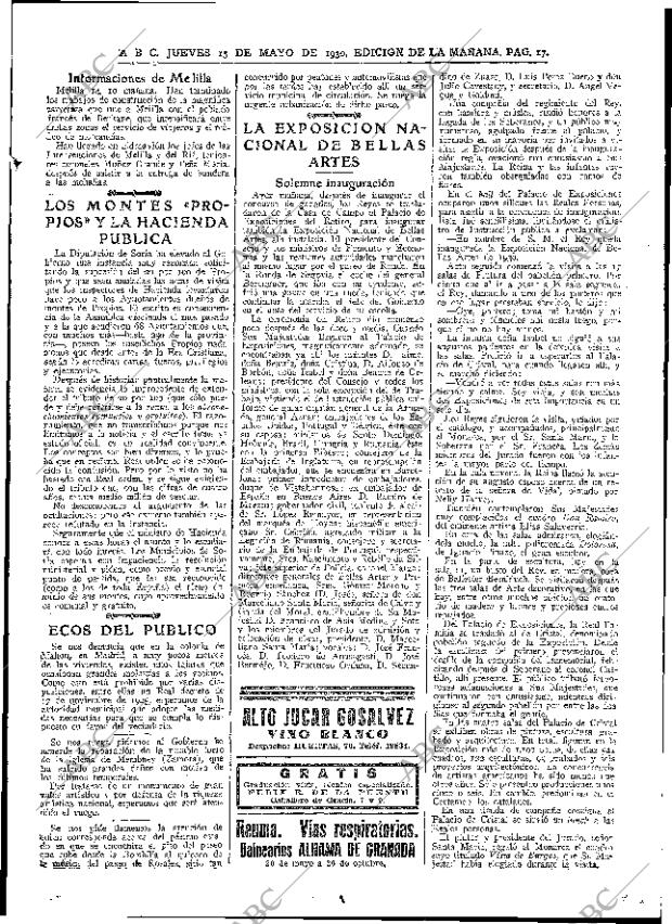 ABC MADRID 15-05-1930 página 17