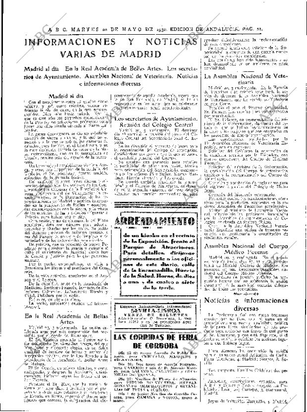 ABC SEVILLA 20-05-1930 página 21