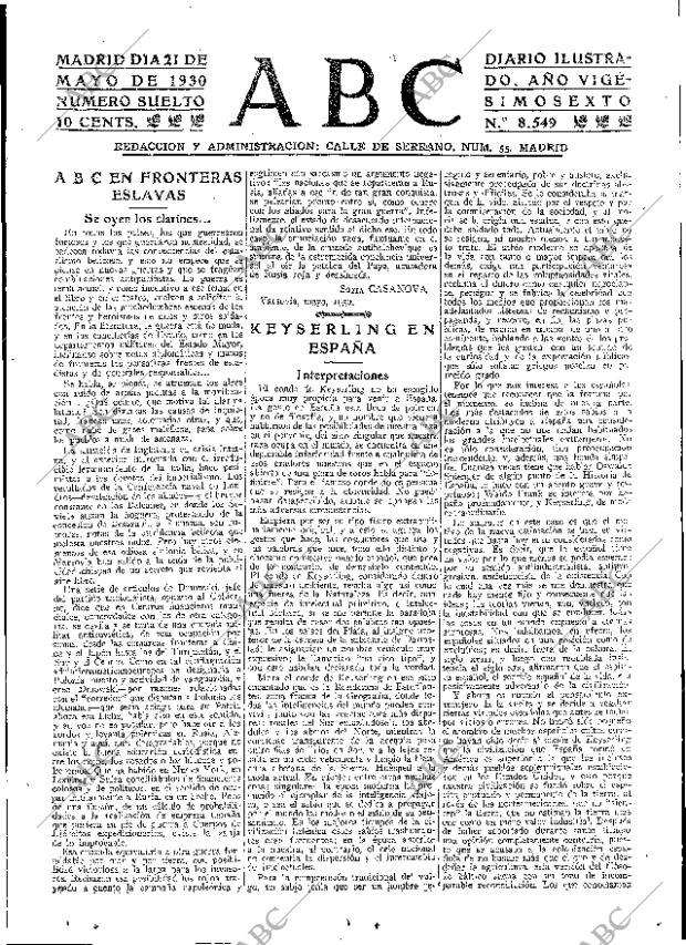 ABC MADRID 21-05-1930 página 3