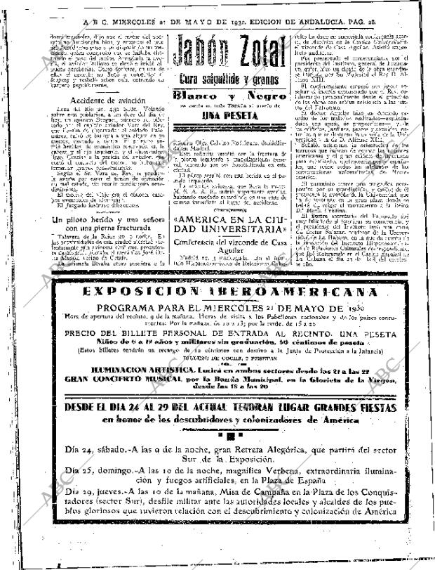 ABC SEVILLA 21-05-1930 página 28