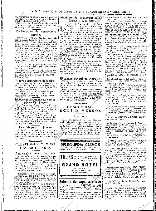 ABC MADRID 24-05-1930 página 22