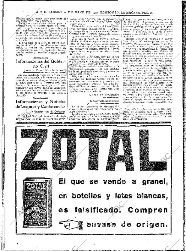 ABC MADRID 24-05-1930 página 26