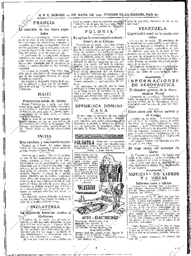 ABC MADRID 24-05-1930 página 30