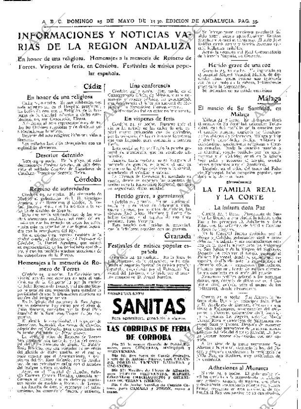 ABC SEVILLA 25-05-1930 página 33