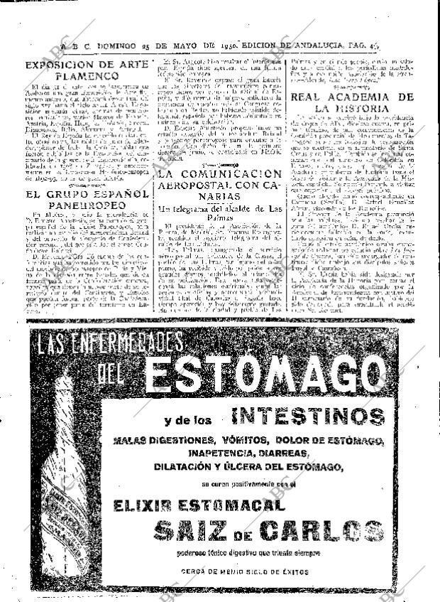 ABC SEVILLA 25-05-1930 página 47